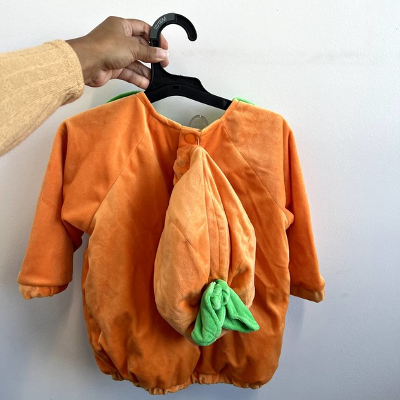 Baby Plush Jack O Lantern Pumpkin Halloween Costume Pullover 12-18 M Hyde EEK - Picture 3 of 7